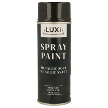 Spraymaling metallic svart 400 ml - Luxi